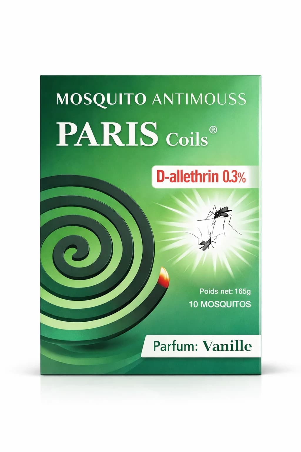 10 Spirales Anti-Moustiques Paris Coils Vanille